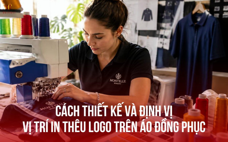 Cách thiết kế và định vị vị trí in thêu logo trên áo đồng phục
