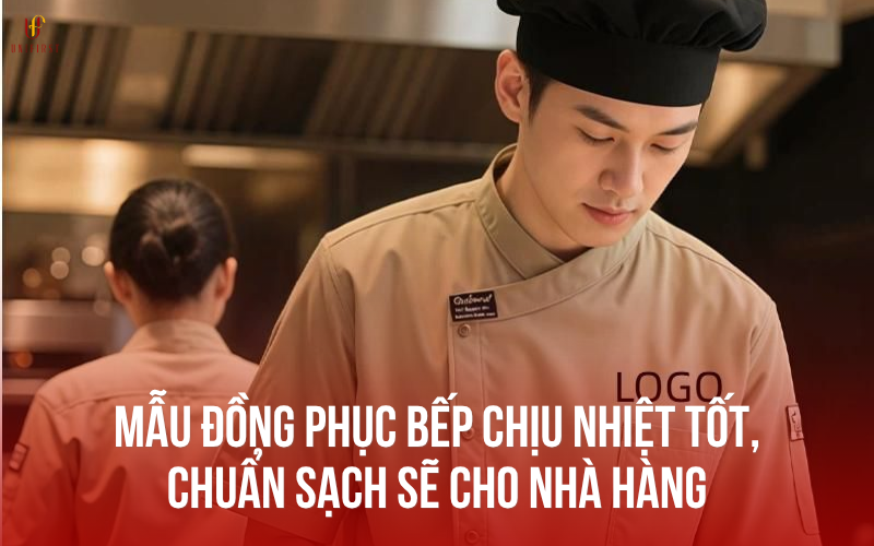 Mẫu đồng phục bếp chịu nhiệt tốt, chuẩn sạch sẽ cho nhà hàng