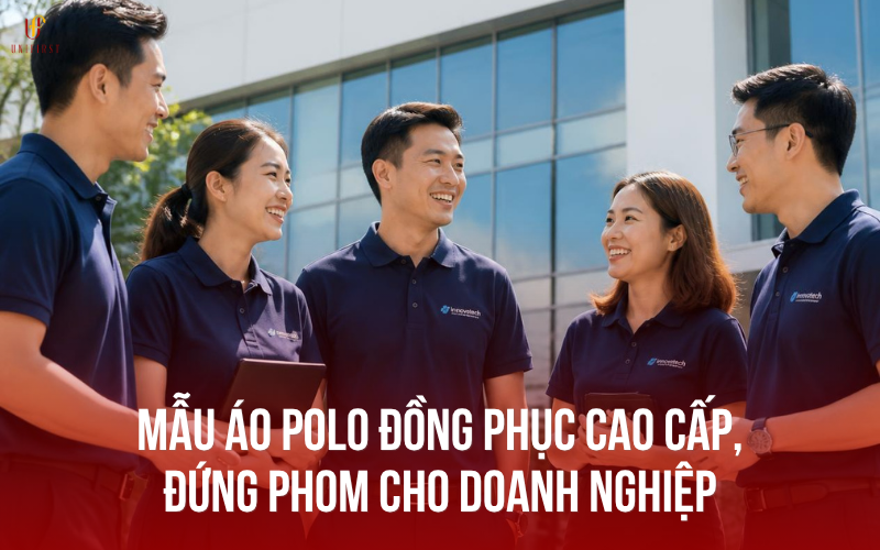 Mẫu áo polo đồng phục cao cấp, đứng phom cho doanh nghiệp