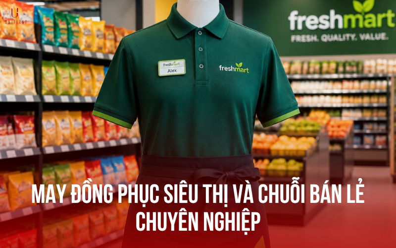 May đồng phục siêu thị và chuỗi bán lẻ chuyên nghiệp