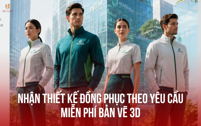 Nhận thiết kế đồng phục theo yêu cầu: Miễn phí bản vẽ 3D