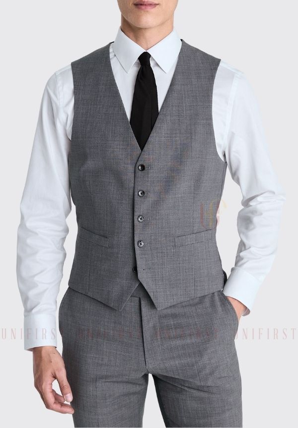 Áo ghile nam màu xám