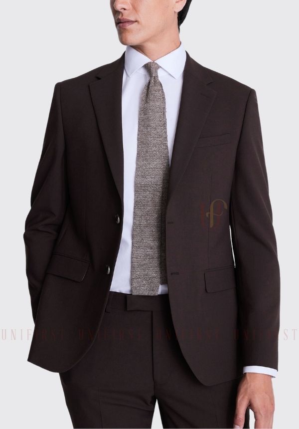 Mẫu áo nam màu nâu ánh tím cao cấp