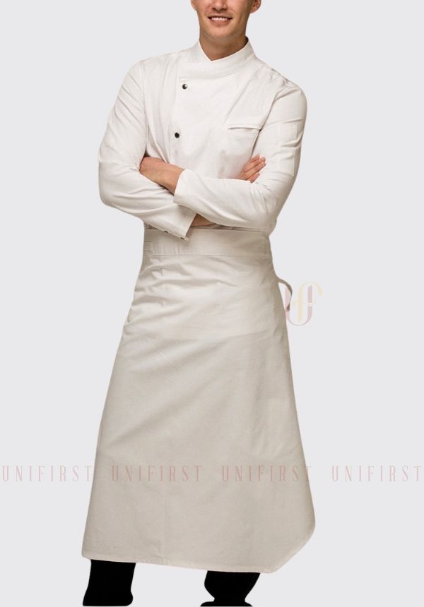 Đồng phục bếp màu trắng cho nam