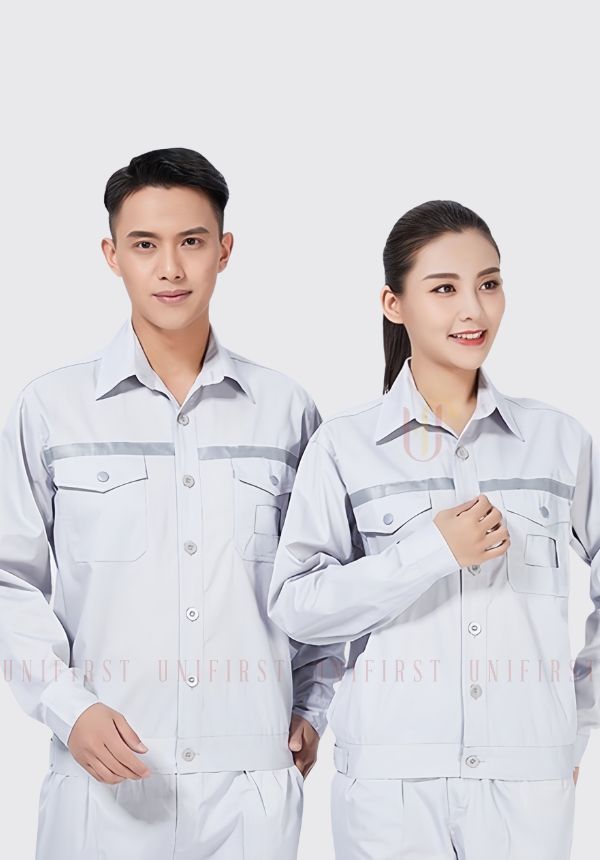 Đồng phục công nhân màu trắng