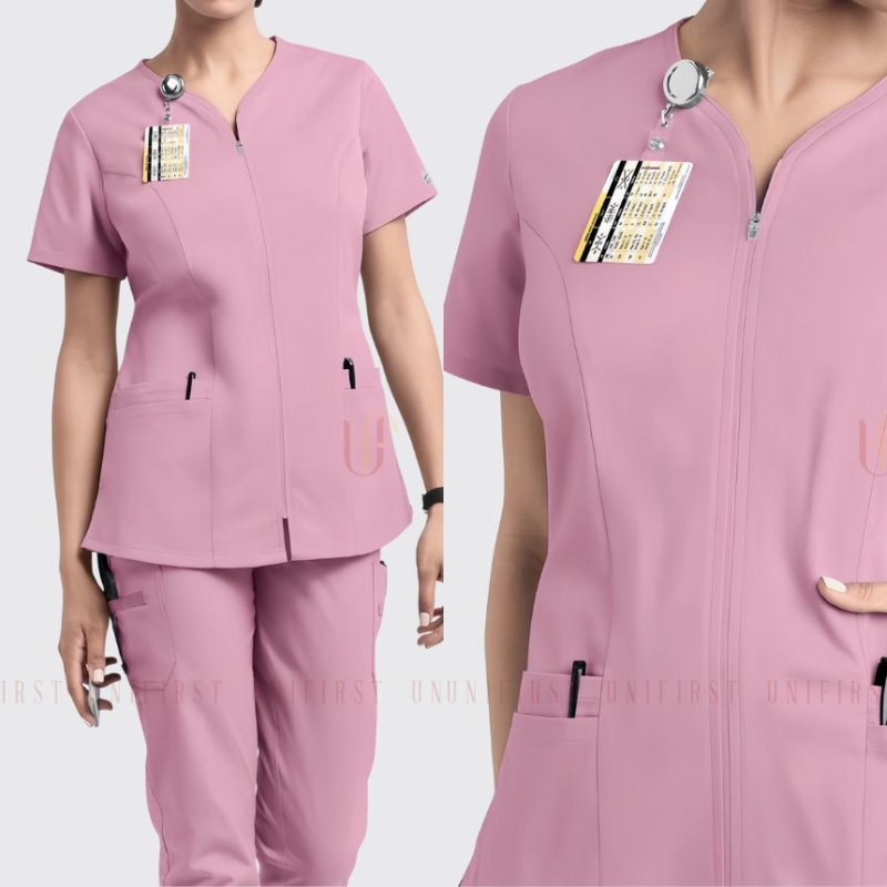 Đồng phục y tá, điều dưỡng màu hồng