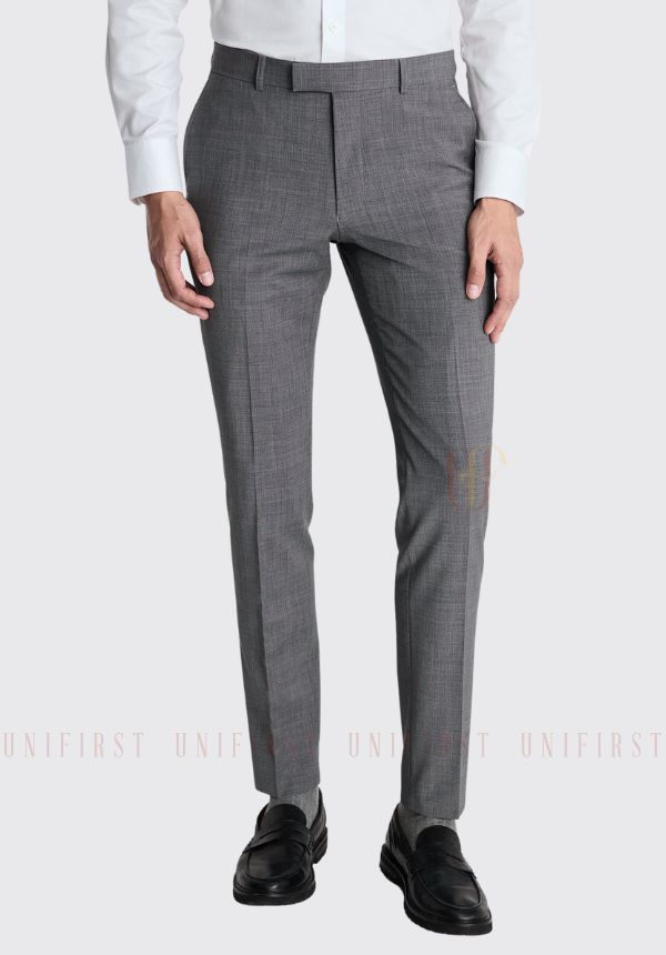 Mầu quần tây nam màu xám kẻ chìm