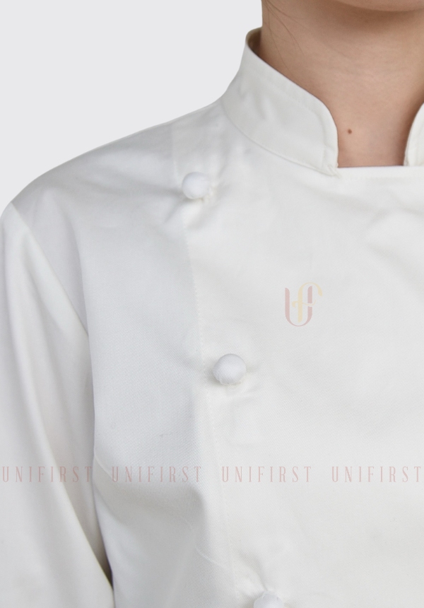 Áo đầu bếp nữ màu trắng