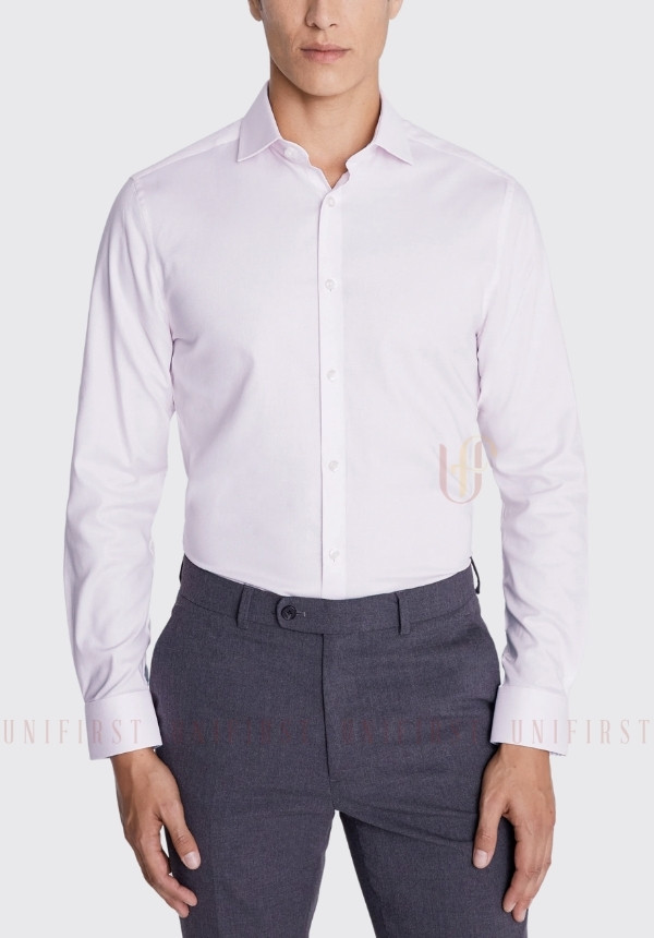 Áo sơ mi nam màu hồng nhạt