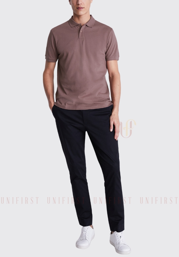 Áo thun Polo màu nâu tím