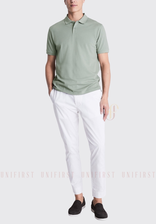 Áo thun Polo màu xanh mint