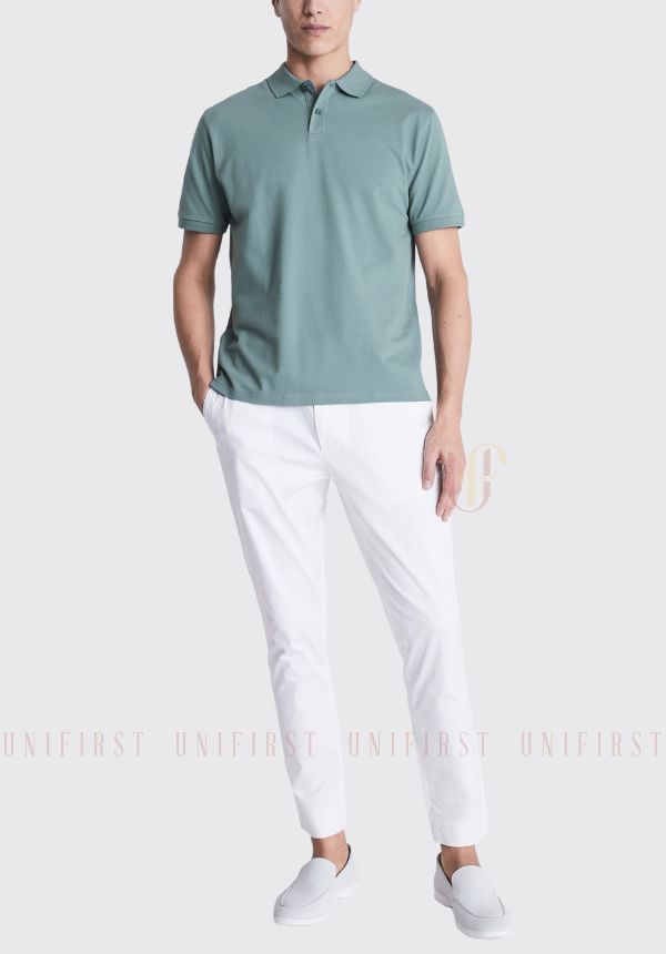 Áo thun Polo màu xanh lục
