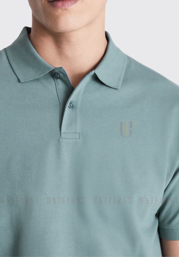 Áo thun Polo màu xanh lục