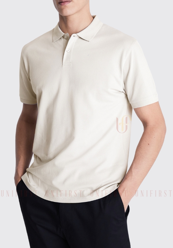 Áo thun Polo màu kem