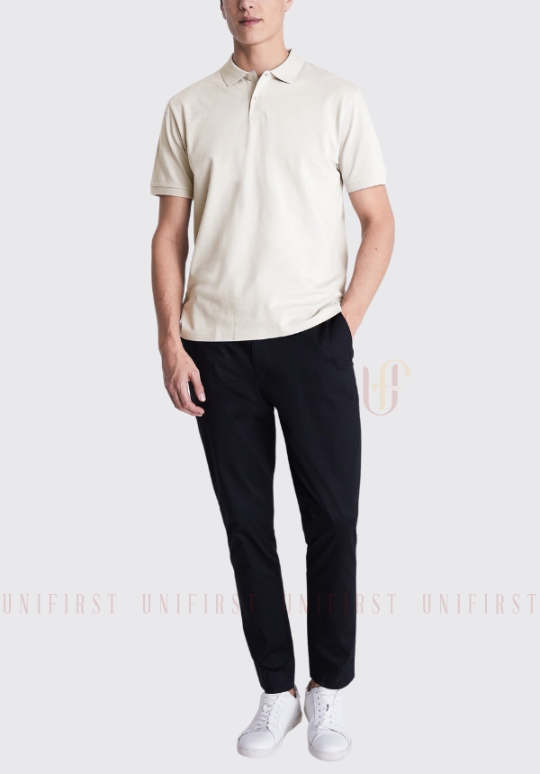 Áo thun Polo màu kem