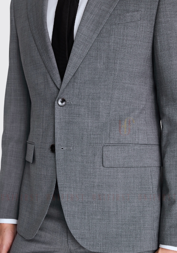 Áo vest nam màu xám