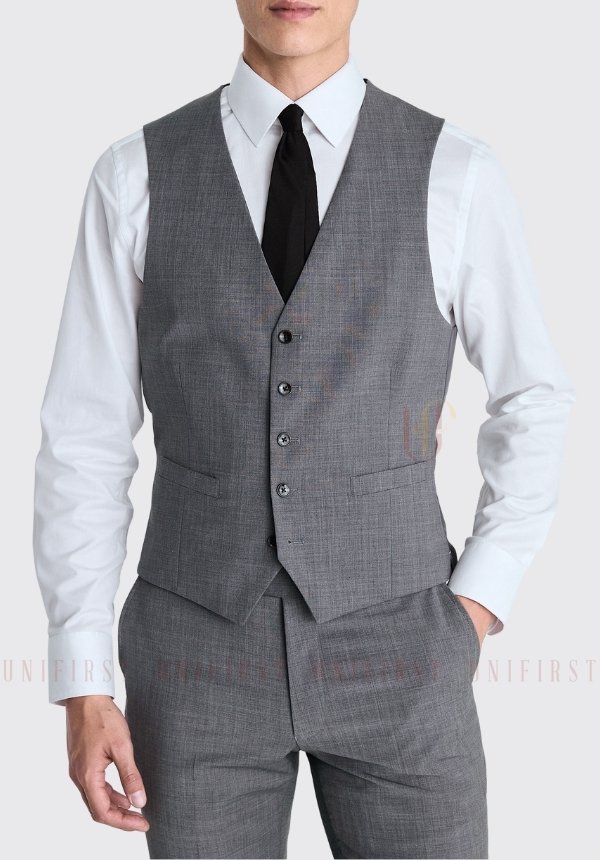 Áo ghile nam màu xám