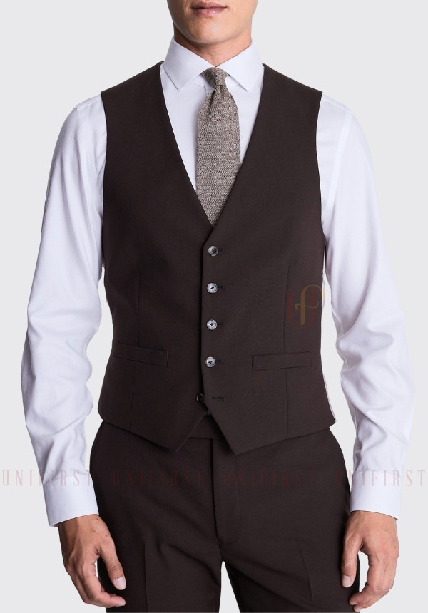 Áo ghile nam màu nâu Socola