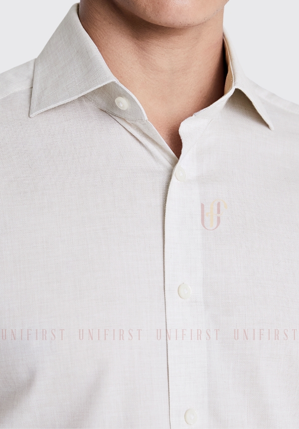 Áo sơ mi nam màu kem	