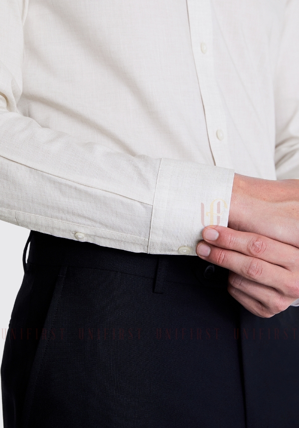 Áo sơ mi nam màu kem	