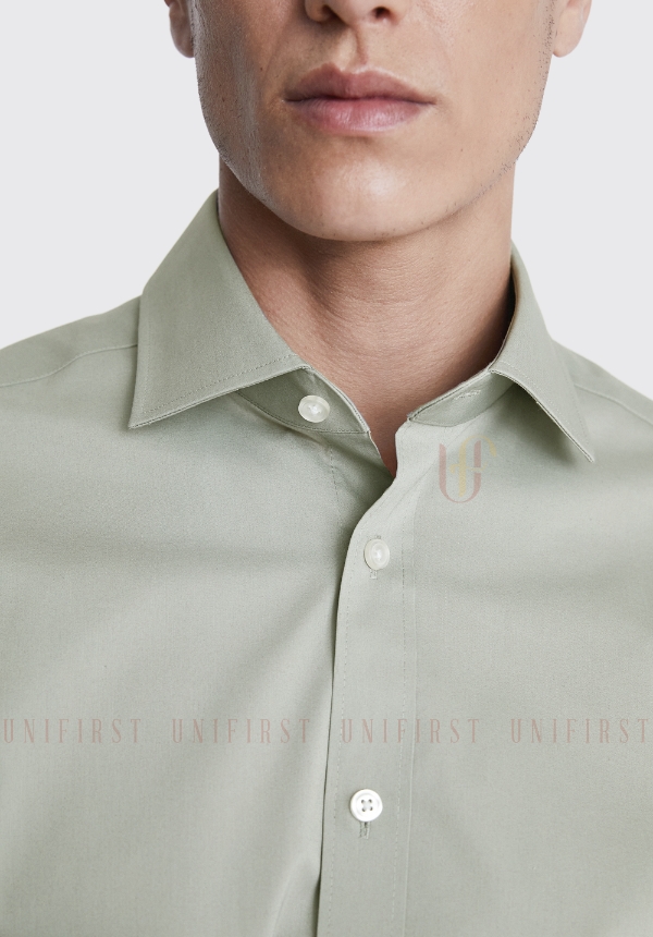 Áo sơ mi nam xanh oliu