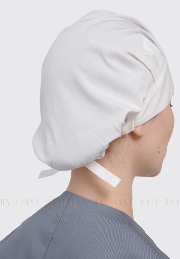 Nón bếp xếp ly màu trắng