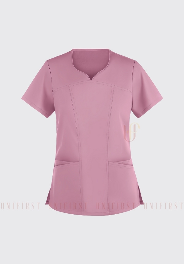 Áo Scrubs nữ màu hồng