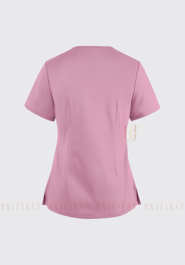 Áo Spa nữ may sẵn màu hồng có khóa