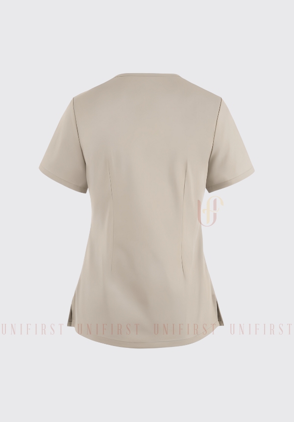 Áo y tá nữ màu be có khóa