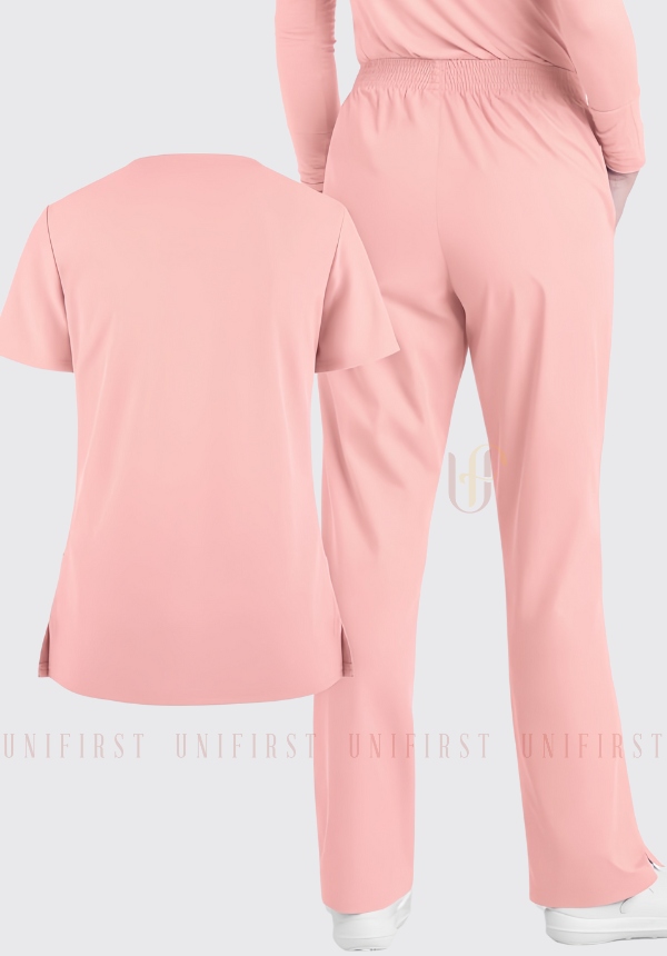 Bộ quần áo y tá màu hồng