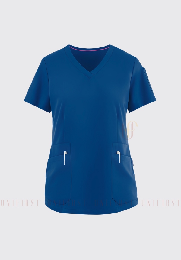 Áo kỹ thuật viên nữ màu xanh dương