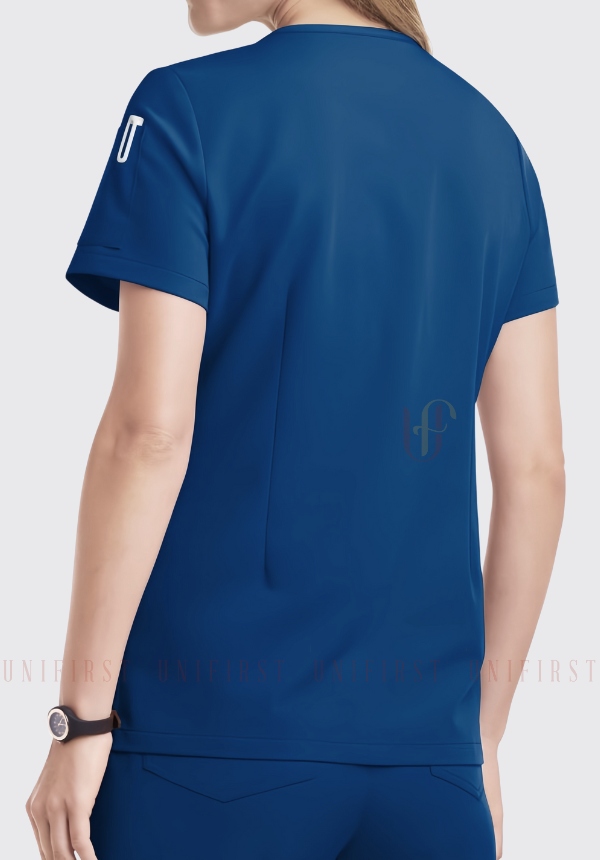 Áo kỹ thuật viên nữ màu xanh dương