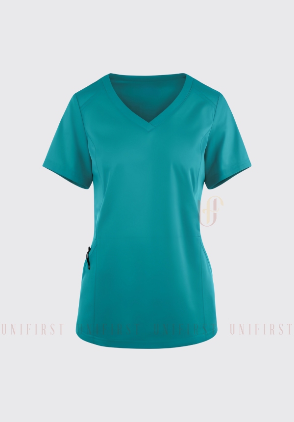 Áo kỹ thuật viên nữ màu xanh lam