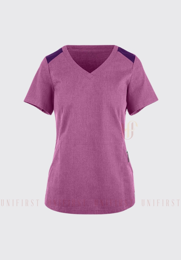 Áo Spa nữ may sẵn màu hồng đậm