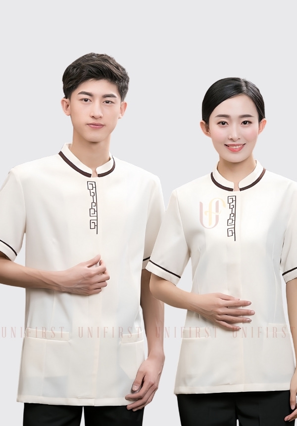 Đồng phục buồng phòng màu trắng