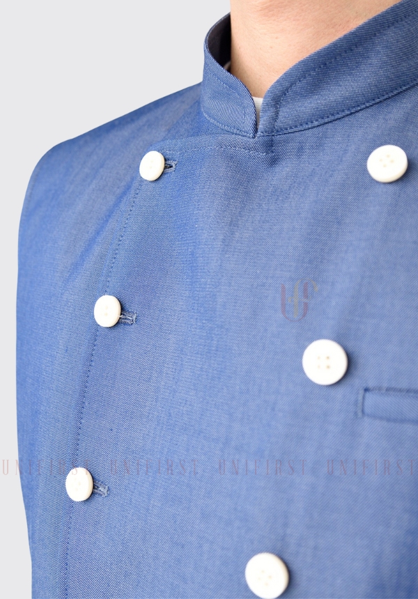 Đồng phục lễ tân màu xanh dương