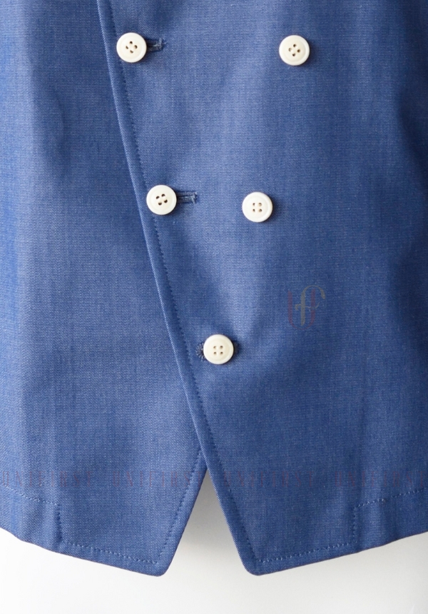 Đồng phục lễ tân màu xanh dương