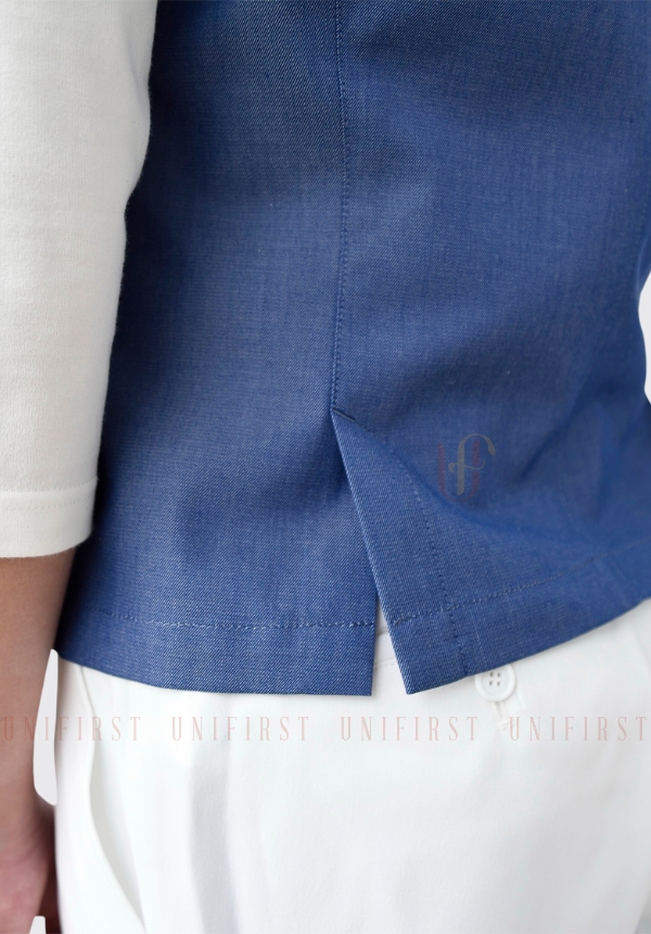 Đồng phục lễ tân màu xanh dương