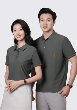 Áo thun Polo không viền màu xám đậm