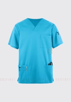 Áo y tá nam màu xanh da trời nhạt