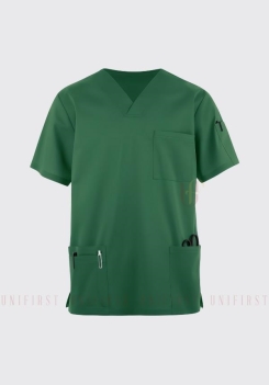 Áo y tá nam màu xanh lá cây