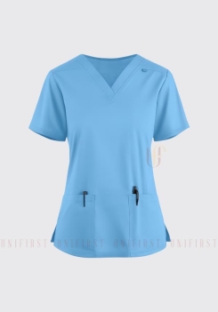 Áo y tá nữ màu xanh da trời