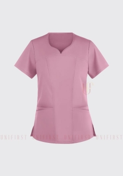 Áo y tá nữ màu hồng