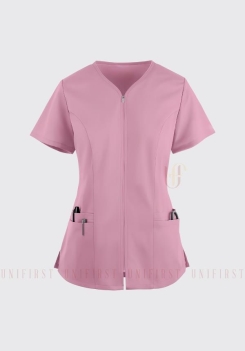 Áo Spa nữ may sẵn màu hồng có khóa