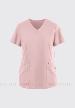 Áo kỹ thuật viên nữ màu hồng nhạt
