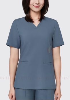 Bộ quần áo kỹ thuật spa màu xám