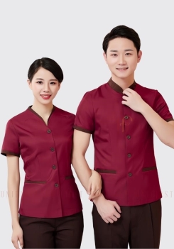 Đồng phục tạp vụ màu đỏ